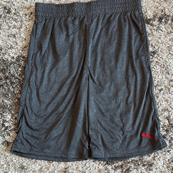 Puma Other - Puma Men's Charcoal Shorts with Red Logo